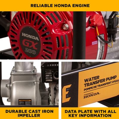 Image showing  3 in. Water Transfer Pump with Honda GX200 Engine