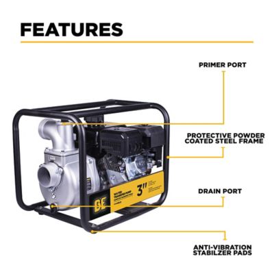 Image showing  3 in. Water Transfer Pump with Powerease 225 Engine