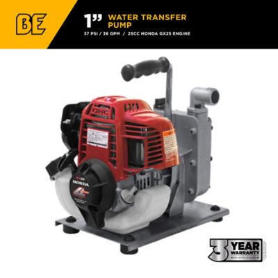 BE Power Equipment 1 in. Water Transfer Pump with Honda Engine