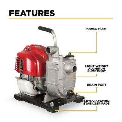 Image showing  1 in. Water Transfer Pump with Honda Engine