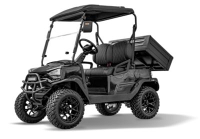 Racka RFRC Lithium Utility Ranch Cart with Electric Dump Bed, Black