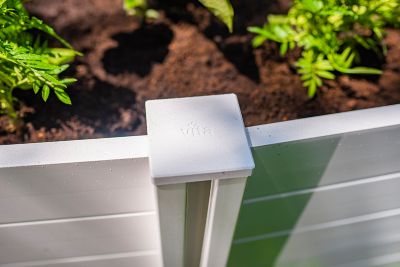 Image showing 5 th Vita Classic 6 x 6ft. Vinyl Keyhole Composting Garden Bed