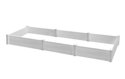 Image showing 9 th Vita Classic 48 x 48 x 11in. Vinyl Raised Garden Bed, White