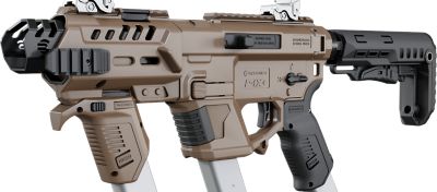 Recover Tactical P-IX+MG PG9 SR20 Metal Front Guard Buffer Tube for Glock Models, Tan