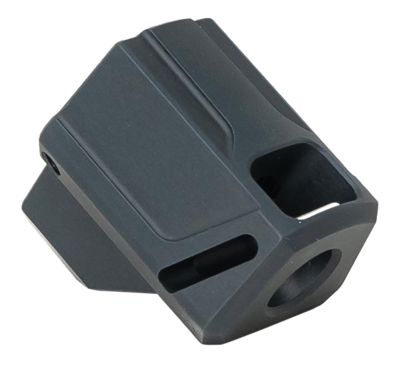 Faxon Firearms EXOS-515 Compensator for Sig 320F, 9mm, 1/2 in. x 28 Thread, 1.40 in. OAL, Black