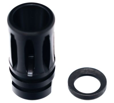 Faxon Firearms A2 Flash Hider, 30 Cal/300 Blackout/308 Win, 5/8 in. x 24 Thread, Black Nitride, Steel
