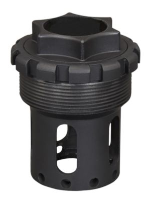 Yankee Hill Nelson Booster Assembly, 3/8 in.-24 Thread, 17-4 Stainless Steel, Matte Black