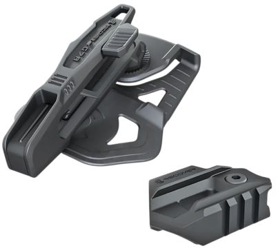 Recover Tactical Active Retention OWB Belt Holster, Left Hand, Black