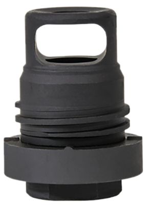 Yankee Hill Mini Phantom Q.D. Muzzle Brake for AR-Platform, 5.56x45mm NATO, 1/2 in. x 28 Thread, 1.60 in. OAL, Black, Melonite