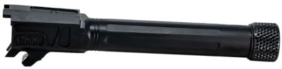 Faxon Firearms 9mm Luger Match Series Barrel for Sig P365, 1/2 in. x 28 Thread, Fluted, Threaded, Black Nitride, Stainless