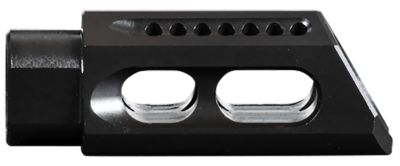 Yankee Hill Slant Muzzle Brake for AR-Platform, 5.56x45mm NATO, 1/2 in. x 28 Thread, 2.50 in. OAL, Black, Steel