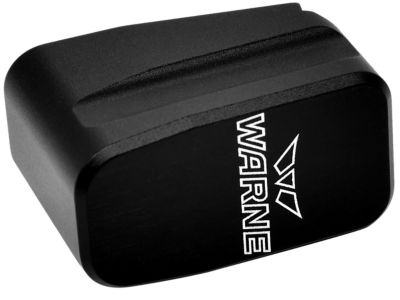 Warne Magazine Extension for Glock 43 Magazines, 2 Round Capacity, 6061-T6 Aluminum, Hardcoat Anodized Black