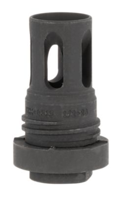 Yankee Hill Mini QD Flash Hider for AR-Platform, 5.56x45mm NATO, 1/2 in. x 28 Thread, 2.13 in. OAL, Black, Phosphate, Steel