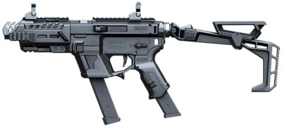 Recover Tactical P-IX+Basic PG9 Folding Stock Metal Front Guard for Glock Models, Black