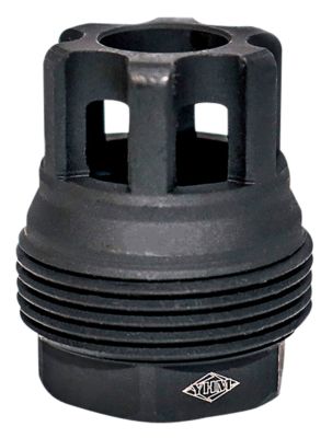 Yankee Hill sRx QD Mini Muzzle Brake for sRx Adapters, 9mm Luger, 1/2 in. x 28 Thread, 1.10 in. OAL & 9.375 in. Diameter, Black