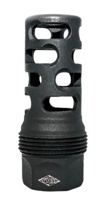Yankee Hill sRx Q.D. Muzzle Brake for sRx Adapters, 9mm Luger, Long, 5/8 in. x 24 Tread, 2.30 in. OAL, 9.375 in.D, Black, Steel