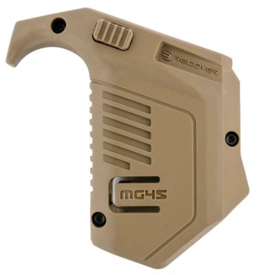 Recover Tactical .45 ACP/10mm Auto Double Stack Polymer Angled Magazine Pouch for Glock, Tan