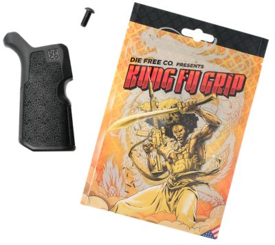 Die Free Kung Fu Grip for AR-15/M4/AR10/SR25, Black, Nylon