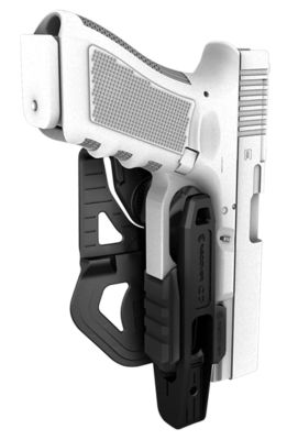 Recover Tactical G7 OWB Holster for Glock 17/19, Ambidextrous, Black, Polymer