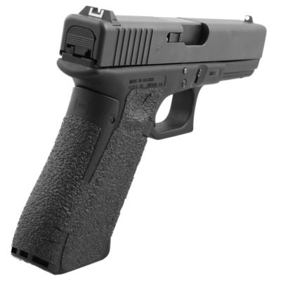 Talon Adhesive Grip for Glock 17/19x/22/24/31/34/35/37/45/47 Gen5 w/No Backstrap, Black, Textured Rubber