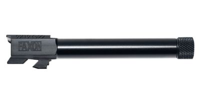 Faxon Firearms 9mm Luger Duty Series Barrel for G22 Gen2-4, 1/2 in. x 28 Thread, Black Nitride, Steel