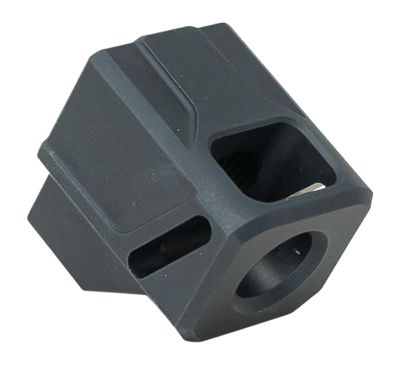 Faxon Firearms EXOS-514 Compensator for M&P, 9mm, 1/2 in. x 28 Thread, 1.10 in. OAL, Black, Aluminum