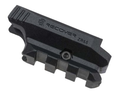 Recover Tactical Picatinny Over Rail Adapter, Black