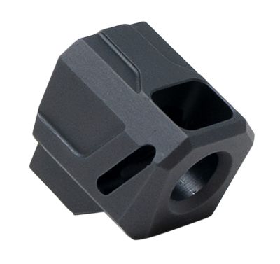Faxon Firearms EXOS-524 Compensator for M&P Shield/Shield Plus, 9mm, 1/2 in. x 28 Thread, 1.10 in. OAL, Anodized, Aluminum