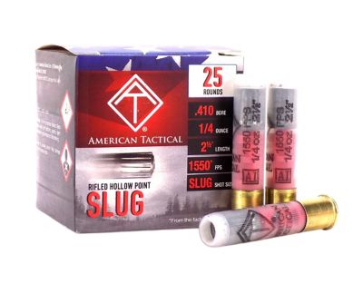 ATI .410-Bore Rifled Shotgun Slugs, 2.5 in., 1/2 oz., 25 Rounds