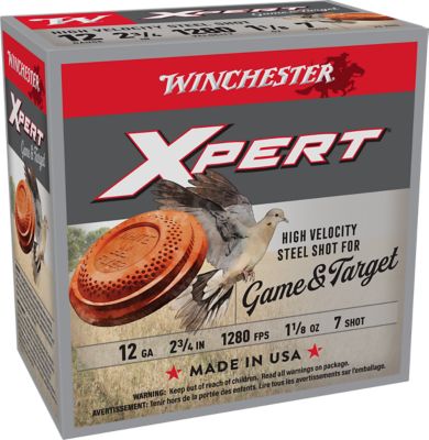 Winchester Ammo 12-Gauge Super X Xpert High Velocity Steel 7-Shot Shotgun Shells, 2.75 in., 1-1/8 oz., 25 Rounds