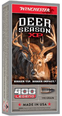 Winchester Ammo Deer Season XP .400 Legend 190-Grain Rifle Ammunition, 20 Rounds