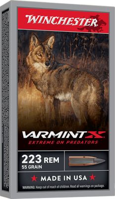 Winchester Ammo Varmint .22-250 Remington 55-Grain Extreme Point Rifle Ammunition, 20 Rounds