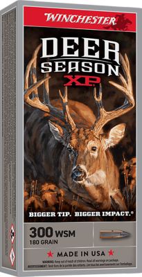 Winchester Ammo Deer Season XP .300 Win Short Mag 180-Grain Rifle Ammunition, 20 Rounds