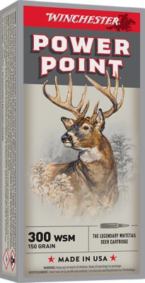Winchester Ammo Super X .300 Win Short Mag 150-Grain Power Point Rifle Ammunition, 20 Rounds