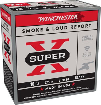 Winchester Ammo 10-Gauge Super X Blank Shotgun Shells, 2.87 in., 25 Rounds