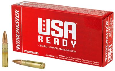 Winchester Ammo 6.8 Remington SPC 115-Grain Full Metal Jacket Rifle Ammunition, 100 Rounds