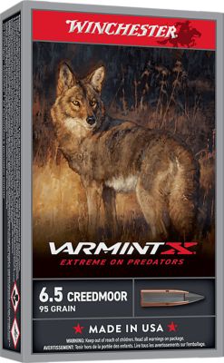 Winchester Ammo Varmint 6.5 Creedmoor 95-Grain Rifle Ammunition, 20 Rounds