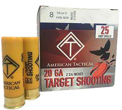 ATI 20-Gauge Target Load 8-Shot Shotgun Shells, 2.75 in., 7/8 oz., 25 Rounds