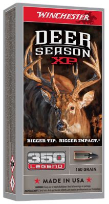 Winchester Ammo Deer Season XP .350 Legend 150-Grain Extreme Point Rifle Ammunition, 20 Rounds