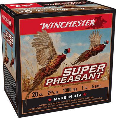 Winchester Ammo 20-Gauge Super Pheasant Magnum High Brass 6-Shot Shotgun Shells, 2.75 in., 1 oz., 25 Rounds