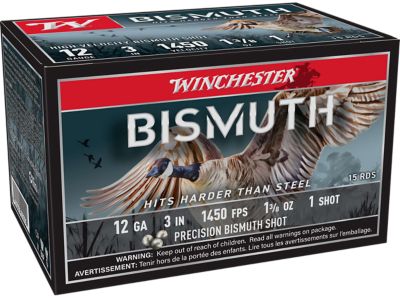 Winchester Ammo 12-Gauge Bismuth Precision 1-Shot Shotgun Shells, 3 in., 1-3/8 oz., 15 Rounds