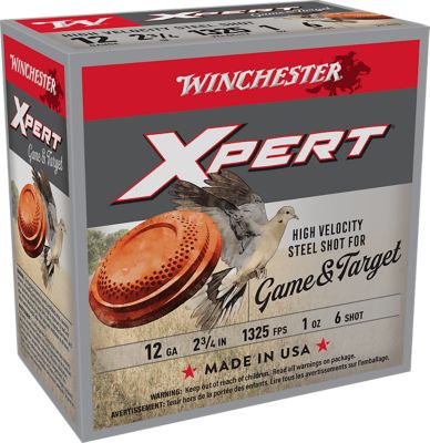Winchester Ammo 12-Gauge Super X Xpert High Velocity Steel 6-Shot Shotgun Shells, 2.75 in., 1 oz., 25 Rounds