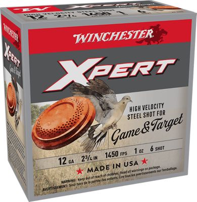 Winchester Ammo 12-Gauge Xpert High Velocity Steel 6-Shot Shotgun Shells, 2.75 in., 1 oz., 25 Rounds