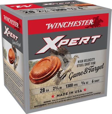 Winchester Ammo 28-Gauge Super X Xpert High Velocity Steel 6-Shot Shotgun Shells, 2.75 in., 5/8 oz., 25 Rounds