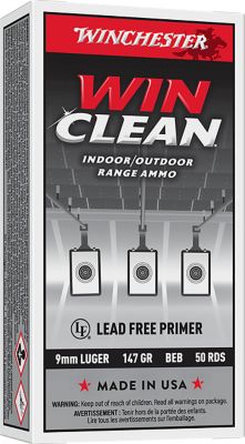 Winchester Ammo Super X 9mm Luger 147-Grain Winclean Brass Enclosed Base Handgun Ammunition, 50 Rounds