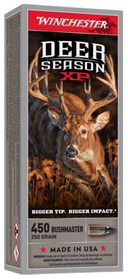 Winchester Ammo Deer Season XP .450 Bushmaster 250-Grain Extreme Point Rifle Ammunition, 20 Rounds