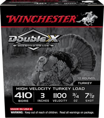 Winchester Ammo .410-Bore Double X Diamond Grade 7.5-Shot Shotgun Shells, 3 in., 3/4 oz., 10 Rounds