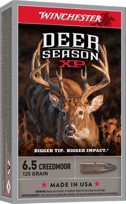 Winchester Ammo Deer Season XP 6.5 Creedmoor 125-Grain Extreme Point Rifle Ammunition, 20 Rounds