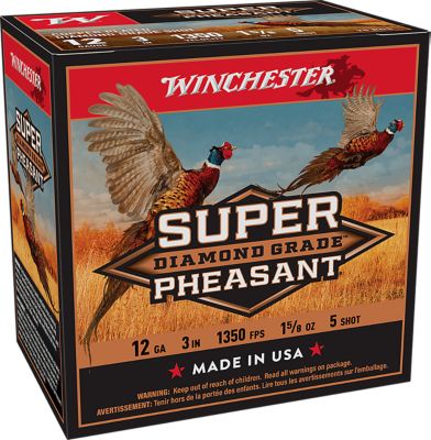 Winchester Ammo 12-Gauge Super Pheasant Diamond Grade 5-Shot Shotgun Shells, 3 in., 1-5/8 oz., 25 Rounds