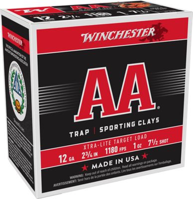 Winchester Ammo 12-Gauge AA Xtra-Lite 7.5-Shot Shotgun Shells, 2.75 in., 1 oz., 25 Rounds